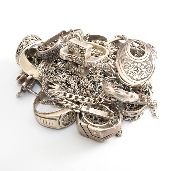 Scrap and unmarked silver