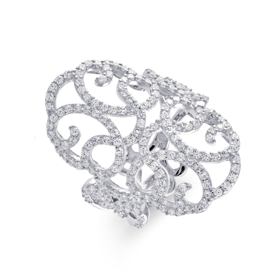 Statement ring with lace details