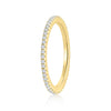 Full eternity single row stackable ring