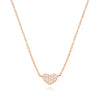Small diamond heart necklace