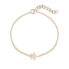 Diamond Star and Bezel bracelet
