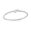 Love knot twist cable bangle