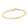 Love knot twist cable bangle