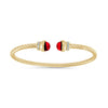 Red Twist cable bangle