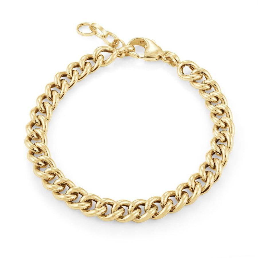 Rounded cuban link bracelet