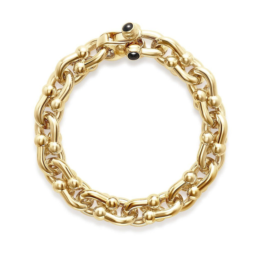 Large marine link chain bracelet
