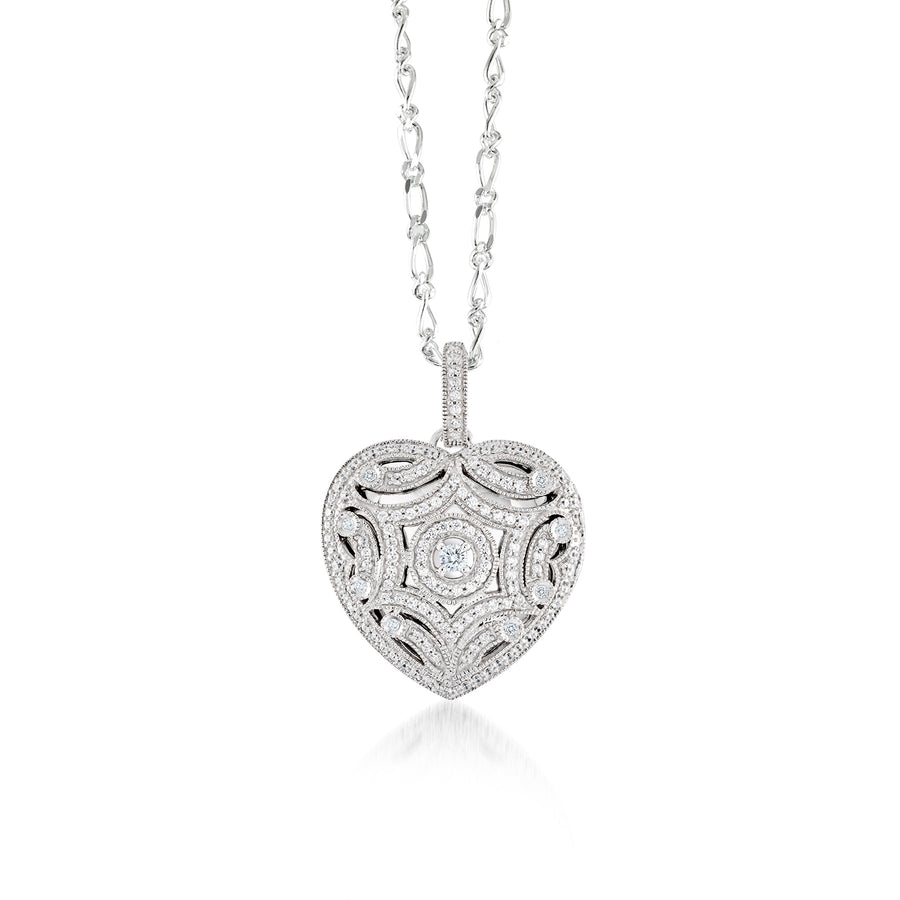 Heart shape intricate locket