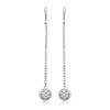 Round drop earrings