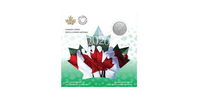 40th Anniversary of The National Anthem - Moments To Hold - 2020 Canada 1/4 oz Pure Silver Coin - Royal Canadian Mint