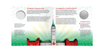 40th Anniversary of The National Anthem - Moments To Hold - 2020 Canada 1/4 oz Pure Silver Coin - Royal Canadian Mint