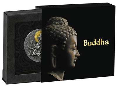 2020 - Ancient Buddha 2 oz Silver Coin - Mint of Poland - Cameroon - 2000 Francs CFA