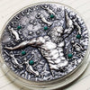 2020 - Atlas Titans 2 oz Two Dollar Ultra High Relief Silver Coin - With Glow In Dark Insert - Niue