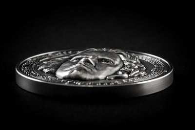 2020 - Beethoven 3 oz High Relief Silver Coin - With Genuine Diamond - Cameroon
