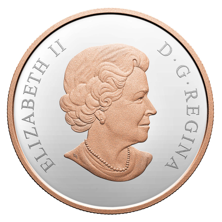 Best Wishes On You Wedding Day - 2021 Canada 1 oz Pure Silver Coin With Pink Gold Plating