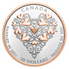 Best Wishes On You Wedding Day - 2021 Canada 1 oz Pure Silver Coin With Pink Gold Plating
