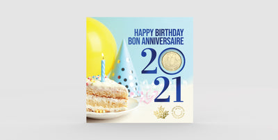 Birthday Gift Card Set - 2021 Canada 5-Coin Set - Royal Canadian Mint