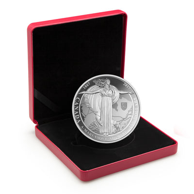 Diamond Jubilee 1867-1927 Confederation Medal - 2017 Canada 10 oz Pure Silver Coin - Royal Canadian Mint