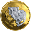 Grizzly Bear- Inner Nature - 2019 Canada 5 oz Pure Silver Gold Plated Coin - Royal Canadian Mint