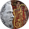 2020 - Gustav Klimt - World's Greatest Artists - 2 oz Silver Coin With Colour - Ghana