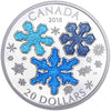 Ice Crystals - 2018 Canada 1 oz Pure Silver Coin - Royal Canadian Mint