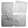 Maple Leaf Quartet - 2017 Canada Pure Silver Square Coins - Royal Canadian Mint