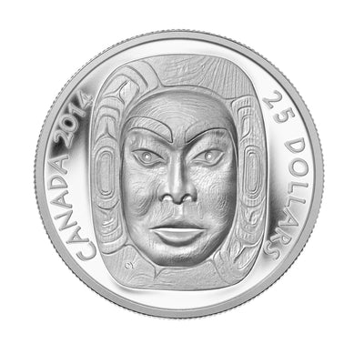 Moon Mask Martiarch - 2014 Canada 1 oz Pure Silver Coin - Royal Canadian Mint