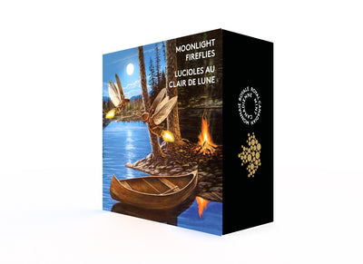 Moonlight Fireflies - 2015 Canada 2 oz Pure Silver Glow In The Dark Coin - Royal Canadian Mint