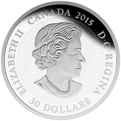 Moonlight Fireflies - 2015 Canada 2 oz Pure Silver Glow In The Dark Coin - Royal Canadian Mint