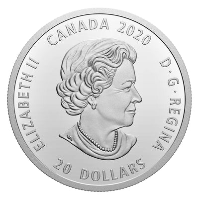 Mother Earth: Our Home - 2020 Canada 1 oz Pure Silver Glow In The Dark Coin - Royal Canadian Mint