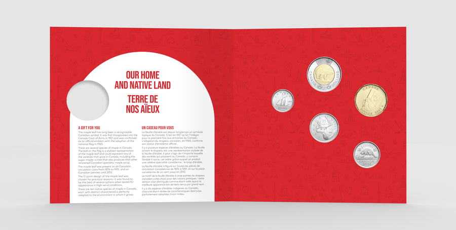 O Canada Gift Card Set - 2021 Canada 5-Coin Set - Royal Canadian Mint