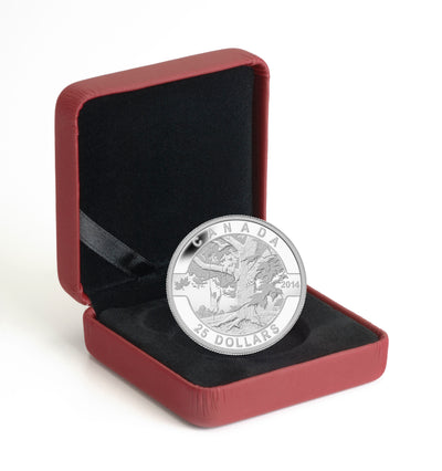 O Canada - Under the Maple Tree - 2014 Canada 1 oz Pure Silver Coin - Royal Canadian Mint
