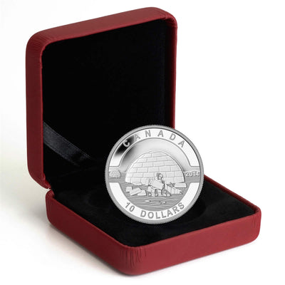 O Canada: The Igloo - 2014 Canada 1/2 oz Pure Silver Coin - Royal Canadian Mint