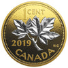 One Cent (1c) - Big Coin Series - 2019 Canada Pure Silver Reverse Gold Plating - Royal Canadian Mint