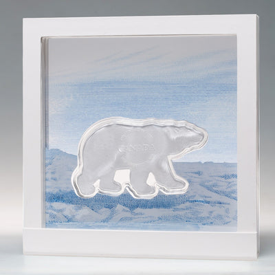 Polar Bear - Real Shape Iconic Canada - 2018 Canada Pure Silver Piece - Royal Canadian Mint