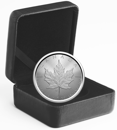 Silver Maple Leaf - "W" Mint Mark - 2021 Canada 1 oz Silver Coin - Royal Canadian Mint