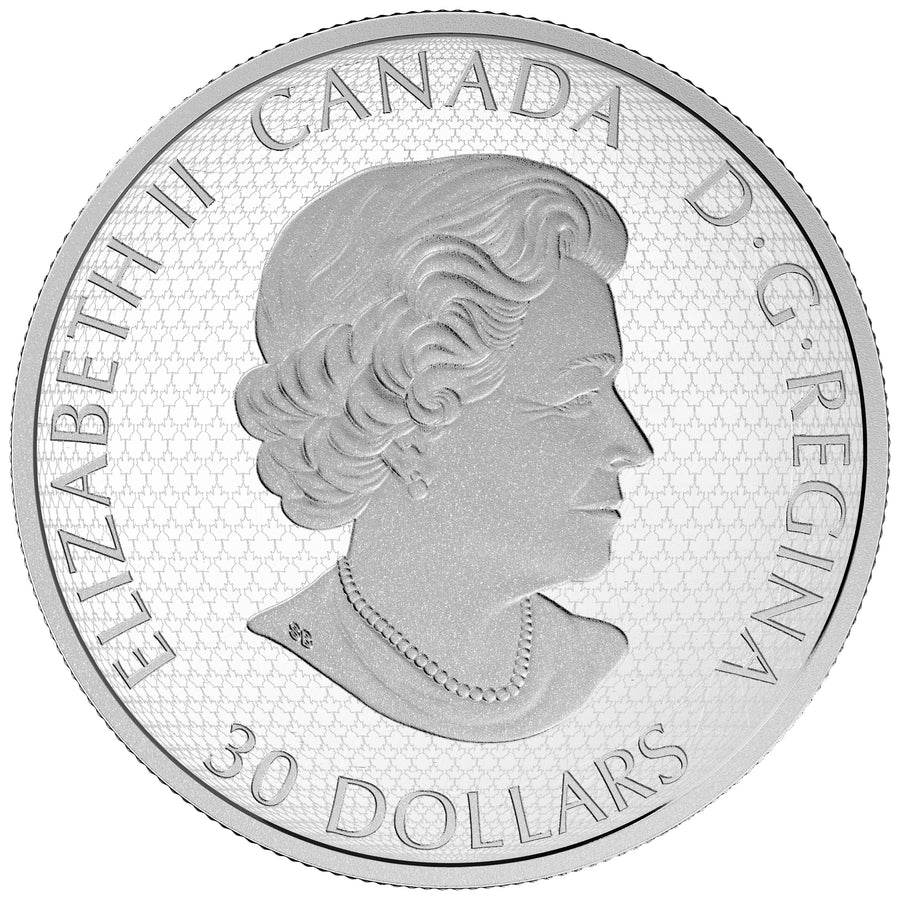 Star Trek™: Five Captains - 2017 Canada 2 oz Pure Silver Coloured Coin Glow In The Dark - Royal Canadian Mint
