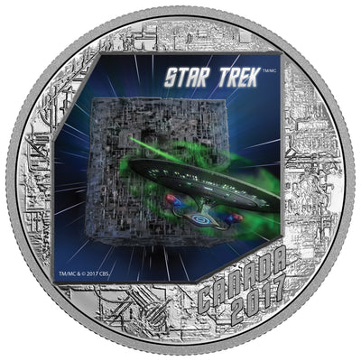 Star Trek™: The Borg - 2017 Canada 1 oz Pure Silver Coloured Coin  - Royal Canadian Mint