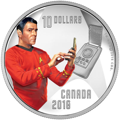 Star Trek™ Crew: Scotty - 2016 Canada 1/2 oz Pure Silver Coloured Coin  - Royal Canadian Mint