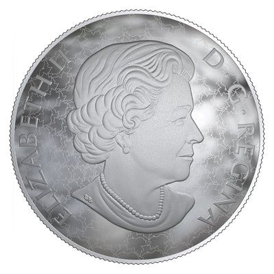 Moonlit Tranquility - Nature's Light Show - 2018 Canada 5 oz Pure Silver Glow In The Dark Coin - Royal Canadian Mint