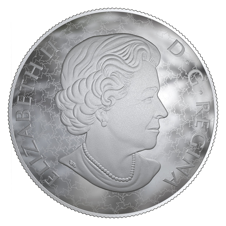 Moonlit Tranquility - Nature's Light Show - 2018 Canada 5 oz Pure Silver Glow In The Dark Coin - Royal Canadian Mint
