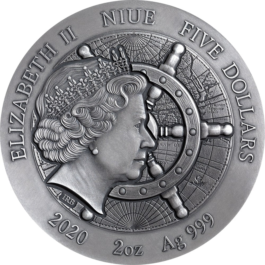 2020 - Titanic - Grand Shipwrecks In A History - 2 oz Silver Coin With Colour - Niue