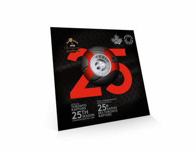 Toronto Raptors 25th Season - 2020 Canada 25c Twenty Five Cent Coin - Royal Canadian Mint