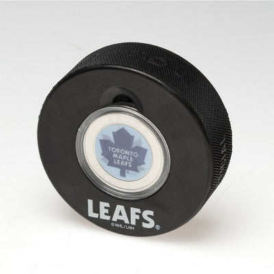 Toronto Maple Leafs - Coin in Puck - 2009  Canada 50c Fifty Cent Coin In A Puck - Royal Canadian Mint