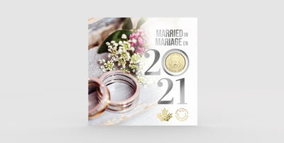 Wedding Gift Card Set - 2021 Canada 5-Coin Set - Royal Canadian Mint