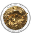 Wolf - Sculpture of Majestic Canadian Animals - 2017 Canada 10 oz Pure Silver Gold Plated Coin - Royal Canadian Mint