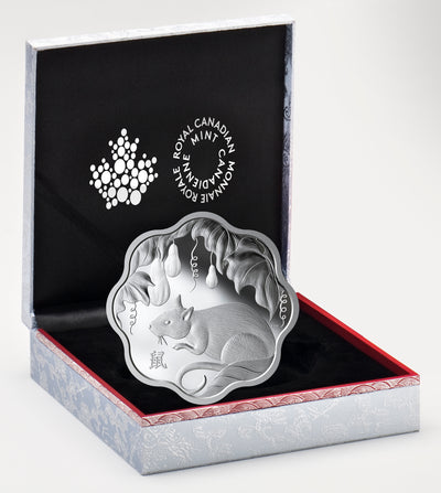 Year of The Rat - Lunar Lotus - 2020 Canada Pure Silver Coin - Royal Canadian Mint