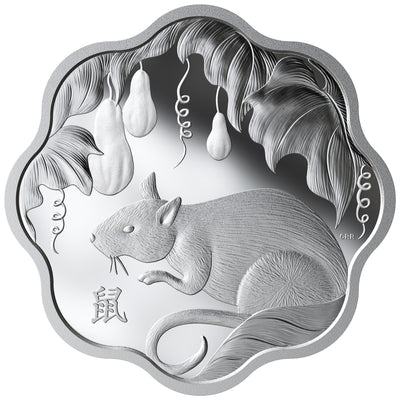 Year of The Rat - Lunar Lotus - 2020 Canada Pure Silver Coin - Royal Canadian Mint